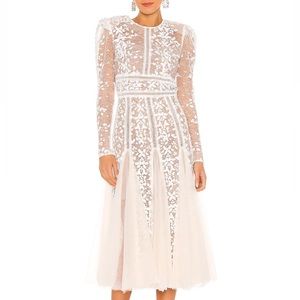 Bronx and Banco Megan Bridal Midi Dress